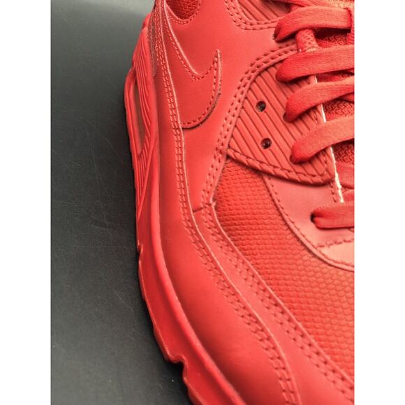 nike air max 90 mens size 10 mesh toe lace up red 931902-994 main image 8